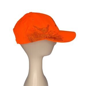 John Deere Wildlife Series Dri Duck Hat Orange Embroidered Wildlife Scene